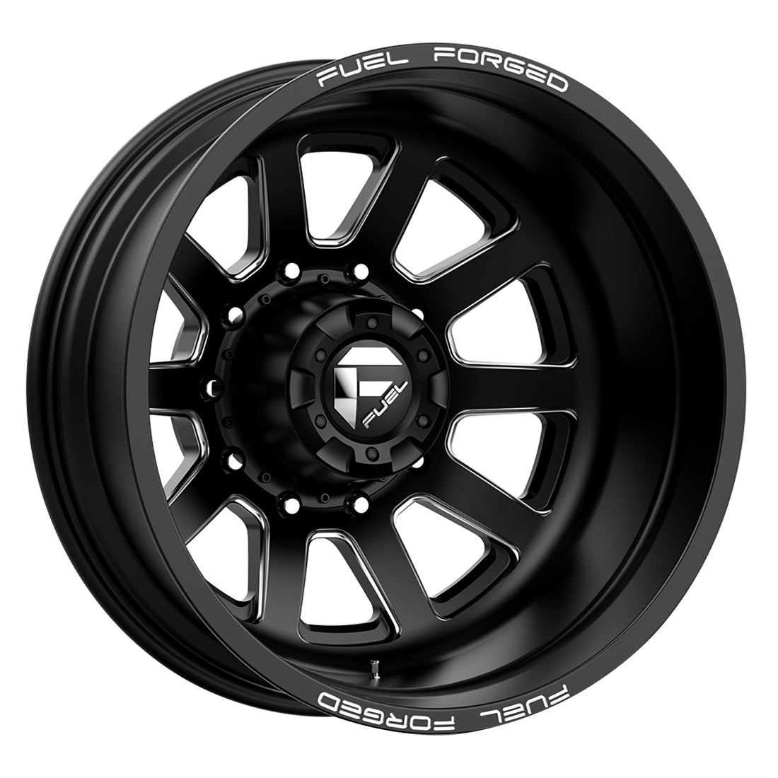 FF09D Matte Black Milled 10 Lug Open Country A/TIII 37X12.50R20 (36.5 x 12.50)