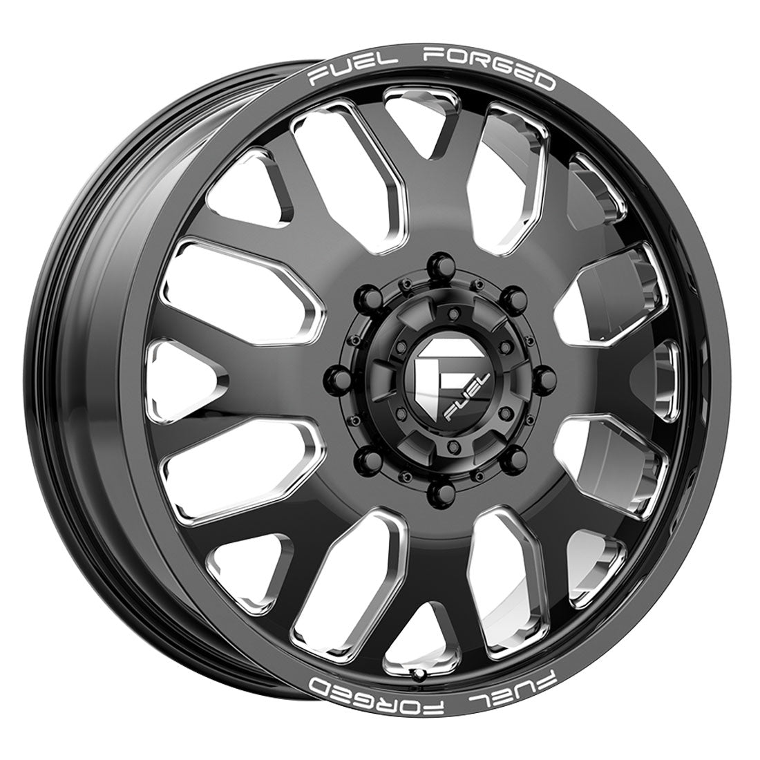 FF19D Gloss Black Milled Open Country R/T 35X12.50R22 (34.8 x 12.5)