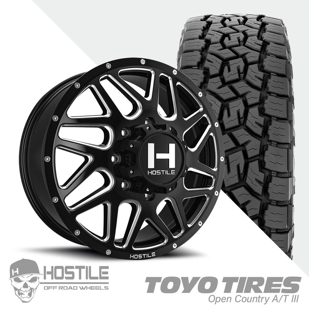 Sprocket H401 BladeCut Toyo A/TIII 285/55R22 – Dually Shop