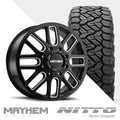 Cogent 8107D Black Milled  Recon Grappler A/T 35X12.50R22