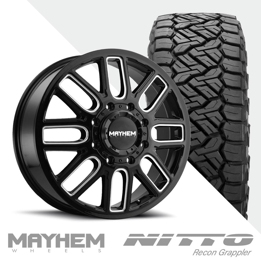 Cogent 8107D Black Milled  Recon Grappler A/T 275/65R20