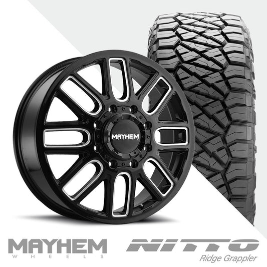 Cogent 8107D Black Milled  Ridge Grappler 285/55R22