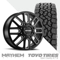 Cogent 8107D Black Milled  Toyo A/TIII 37X12.50R20