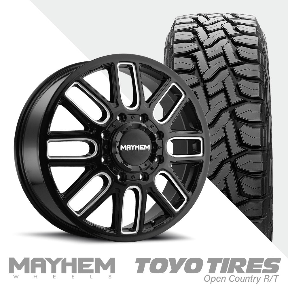Cogent 8107D Black Milled Open Country R/T 295/50R22 (33.7 x 12.2)