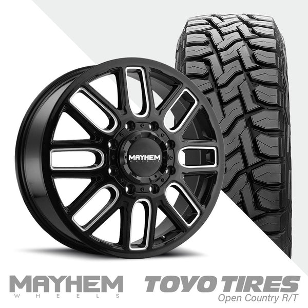 Cogent 8107D Black Milled  Toyo R/T 37X12.50R22